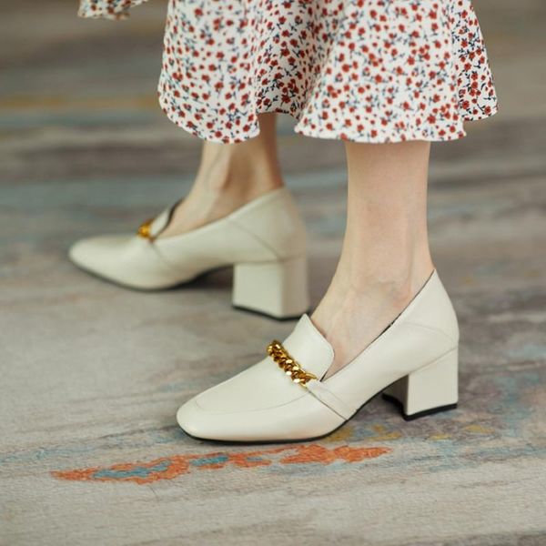 ochanmeb big plus size 43 good quality handmade pu leather block square high heels pumps women chic gold metal chain shoes beige dress, Black
ochanmeb big plus size 43 good quality handmade pu leather block square high heels pumps women chic gold metal chain shoes beige dress, Black