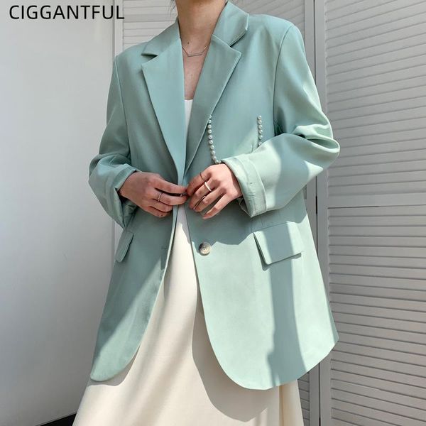 women's suits & blazers spring fall solid color suit jacket female pearl loose french fashion korean casual blazer coat long sleeve lad, White;black
women's suits & blazers spring fall solid color suit jacket female pearl loose french fashion korean casual blazer coat long sleeve lad, White;black