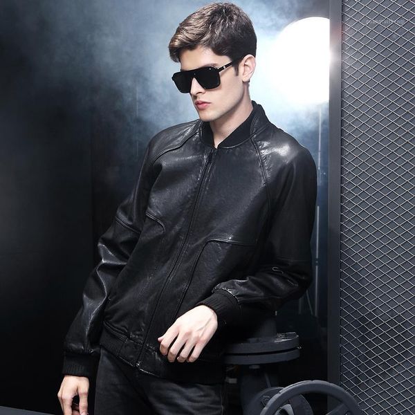 men's leather & faux genuine jacket men short real sheepskin coat spring baseball uniform motorcycle jackets yy1370, Black
men's leather & faux genuine jacket men short real sheepskin coat spring baseball uniform motorcycle jackets yy1370, Black