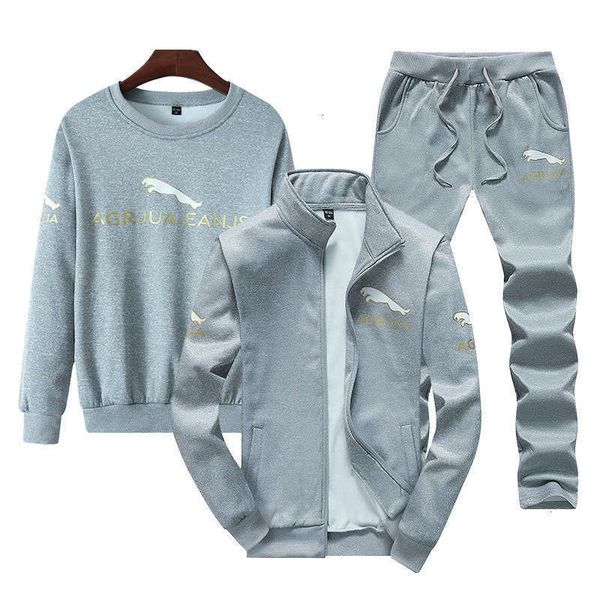 men's sports leisure tracksuits men youth three piece handsome lapel suit spring and autumn loose sportswear, Gray
men's sports leisure tracksuits men youth three piece handsome lapel suit spring and autumn loose sportswear, Gray