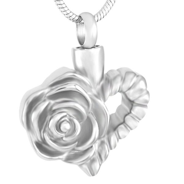 fashion rose heart pendant necklace 316l stainless steel ashes urn cremation jewelry for women elegant charms color necklaces, Silver
fashion rose heart pendant necklace 316l stainless steel ashes urn cremation jewelry for women elegant charms color necklaces, Silver