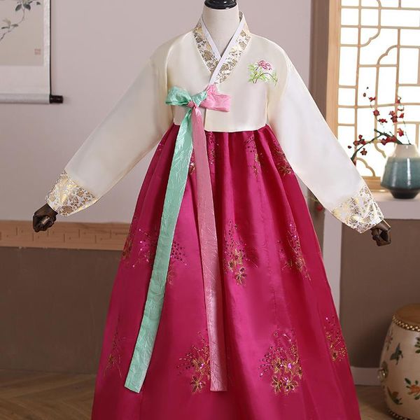 ethnic clothing korean traditional costumes ladies' hanbok women's dance big skirts and stage, Red
ethnic clothing korean traditional costumes ladies' hanbok women's dance big skirts and stage, Red