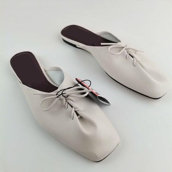 slippers shoes cover toe ladies' slipers women shallow soft flat square 2021 summer basic slides pu microfiber rubber lace-up ca, Black 
slippers shoes cover toe ladies' slipers women shallow soft flat square 2021 summer basic slides pu microfiber rubber lace-up ca, Black