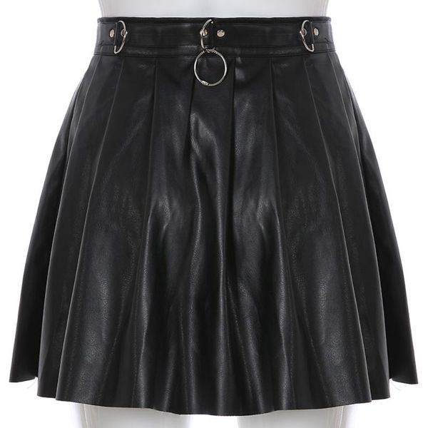 skirts pu leather mini a-line elegant zipper high waist skirt for women punk metallic female slim pleated, Black
skirts pu leather mini a-line elegant zipper high waist skirt for women punk metallic female slim pleated, Black