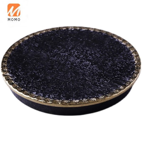 japanese creative cooking cutlery black golden edge round sushi table retro plate dish hand grip pastry storage bottles & jars
japanese creative cooking cutlery black golden edge round sushi table retro plate dish hand grip pastry storage bottles & jars