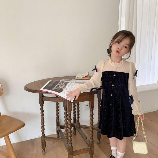girl's dresses 2021 spring children velvet long sleeve with bowtie lady princess girls cotton fashion shining kids dress, Red;yellow
girl's dresses 2021 spring children velvet long sleeve with bowtie lady princess girls cotton fashion shining kids dress, Red;yellow