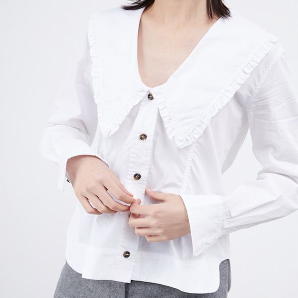 suit women white peter pan blouse lady sweet loose long sleeve shirt female ruffles trim blouses and, White;black
suit women white peter pan blouse lady sweet loose long sleeve shirt female ruffles trim blouses and, White;black