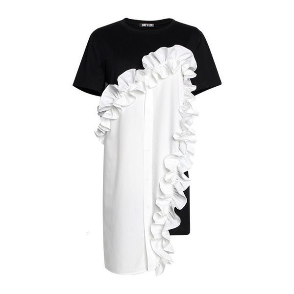 casual dresses spring summer round neck short sleeve black ruffles three-dimensional loose women fashion, Black;gray
casual dresses spring summer round neck short sleeve black ruffles three-dimensional loose women fashion, Black;gray