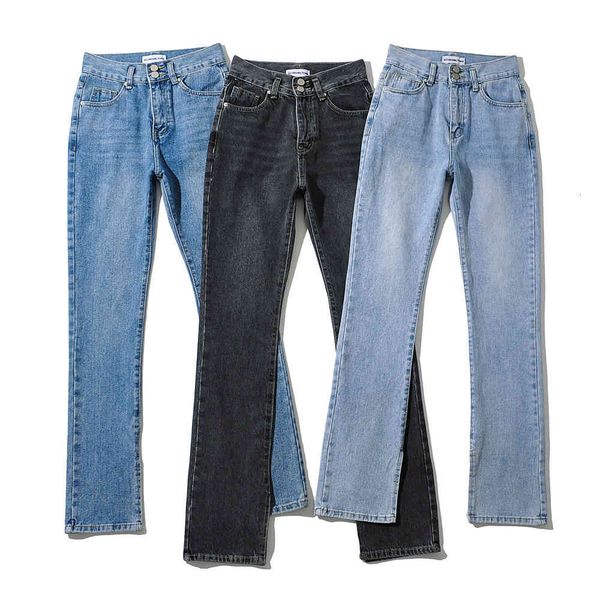 women's jeans basic brim pants, casual high waist, clean jeans, fashion all the game of straight leg pants for bigger woman., Blue
women's jeans basic brim pants, casual high waist, clean jeans, fashion all the game of straight leg pants for bigger woman., Blue