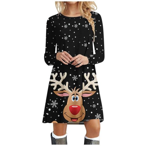 casual dresses women dress christmas snowflake elk print kawaii long sleeve o-neck ladies loose mini swing t-shirt vestidos, Black;gray
casual dresses women dress christmas snowflake elk print kawaii long sleeve o-neck ladies loose mini swing t-shirt vestidos, Black;gray