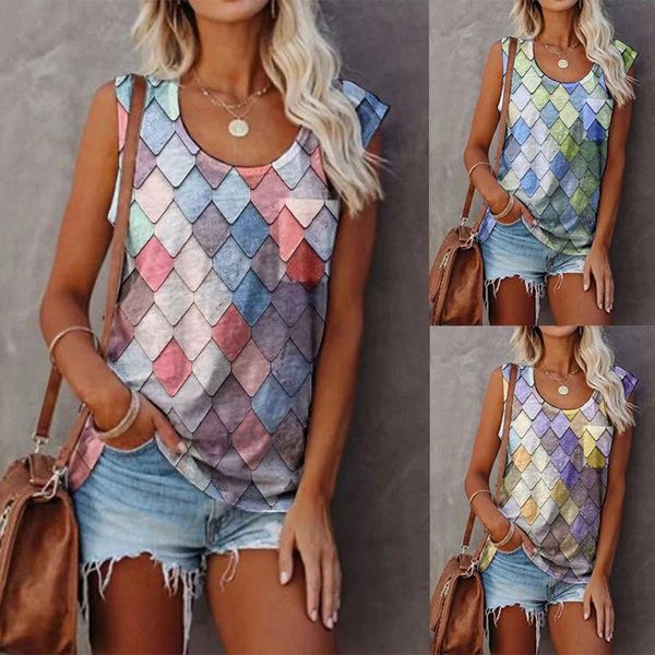 women's tanks & camis female sleeveless tee clothing pockets vest casual t shirts women tank round neck plaid print summer, White
women's tanks & camis female sleeveless tee clothing pockets vest casual t shirts women tank round neck plaid print summer, White
