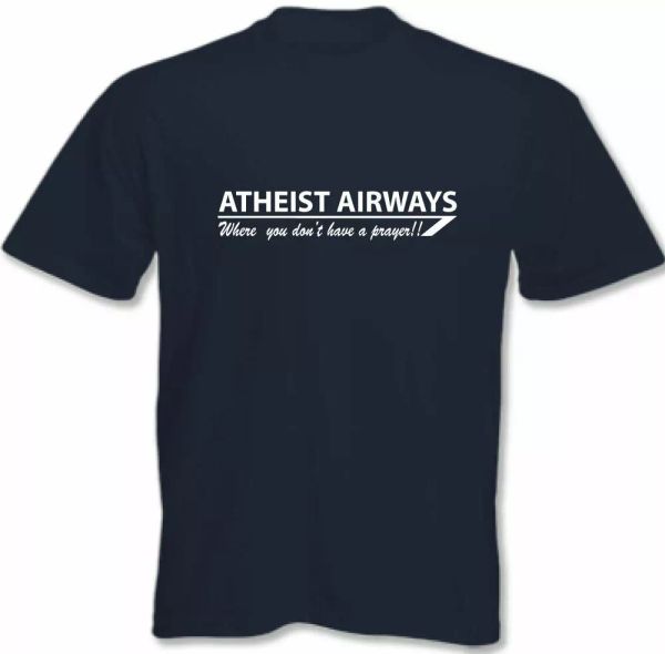 atheist t shirt atheism airways where you don 't have a prayer mens funny, White;black
atheist t shirt atheism airways where you don 't have a prayer mens funny, White;black