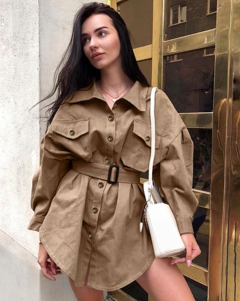 casual dresses 20120 ladies autumn and winter dress windbreaker retro irregular long lapel belt waist bag women, Black;gray
casual dresses 20120 ladies autumn and winter dress windbreaker retro irregular long lapel belt waist bag women, Black;gray