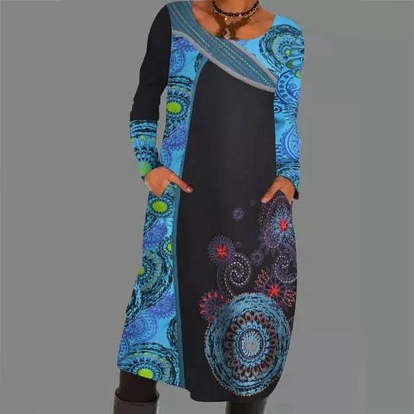 casual dresses 40# vintage ethnic style midi dress women round neck loose personality patchwork autumn warm knee length, Black;gray
casual dresses 40# vintage ethnic style midi dress women round neck loose personality patchwork autumn warm knee length, Black;gray