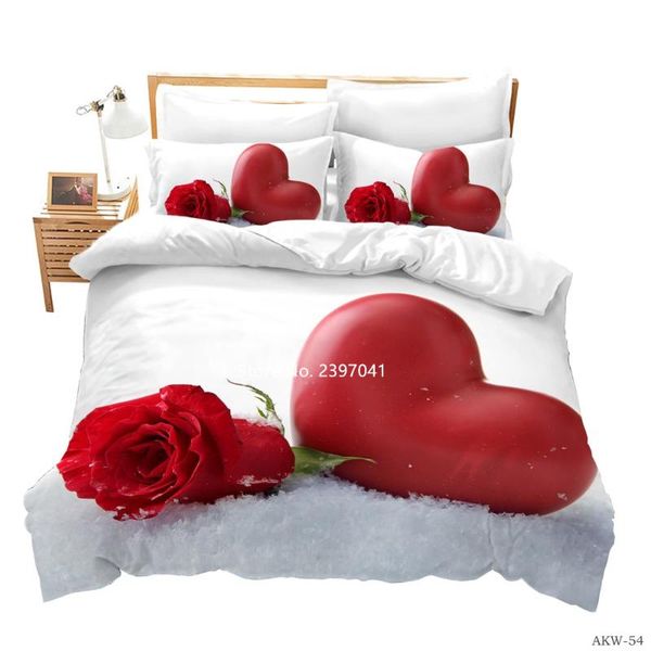 bedding sets love red rose set valentine quilt cover pillowcase valentine's day gift single double king full size home textile
bedding sets love red rose set valentine quilt cover pillowcase valentine's day gift single double king full size home textile