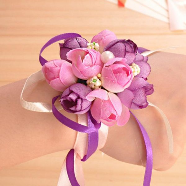 decorative flowers & wreaths wedding bridal bridesmaid wrist corsage flower hand party decor band 1pcs
decorative flowers & wreaths wedding bridal bridesmaid wrist corsage flower hand party decor band 1pcs