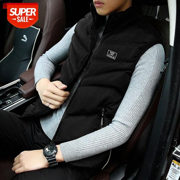 men's vest autumn and winter thickening plus size down cotton youth korean jacket men #aq3b, Black;brown
men's vest autumn and winter thickening plus size down cotton youth korean jacket men #aq3b, Black;brown