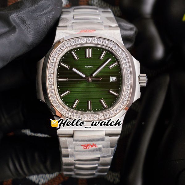 40mm 5711/1a-014 5711 sport watches cal.324 automatic mens watch green textured dial stainless steel bracelet diamond bezel hello_watch, Slivery;brown
40mm 5711/1a-014 5711 sport watches cal.324 automatic mens watch green textured dial stainless steel bracelet diamond bezel hello_watch, Slivery;brown