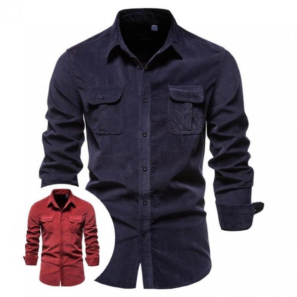 men's casual shirts two pockets skin-friendly button decor pure color male shirt for work, White;black
men's casual shirts two pockets skin-friendly button decor pure color male shirt for work, White;black