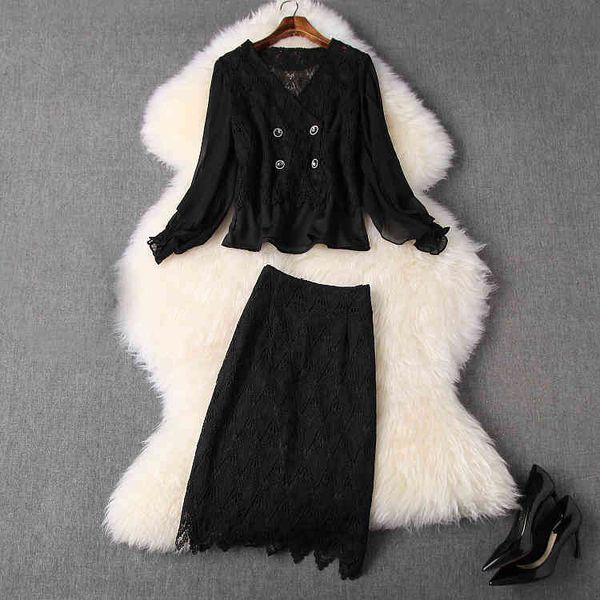 two piece dress spring summer white / black long sleeve v neck lace double-breasted jacket + mid-calf skirt 2 s set lm012310632 rww5
two piece dress spring summer white / black long sleeve v neck lace double-breasted jacket + mid-calf skirt 2 s set lm012310632 rww5
