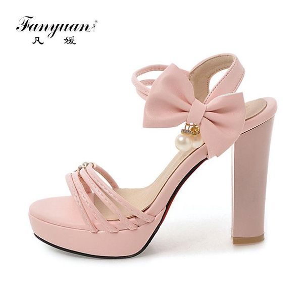dress shoes fanyuan fashion pearl butterfly-knot buckle strap sandals summer crystal ankle platform women sweet high heels, Black
dress shoes fanyuan fashion pearl butterfly-knot buckle strap sandals summer crystal ankle platform women sweet high heels, Black