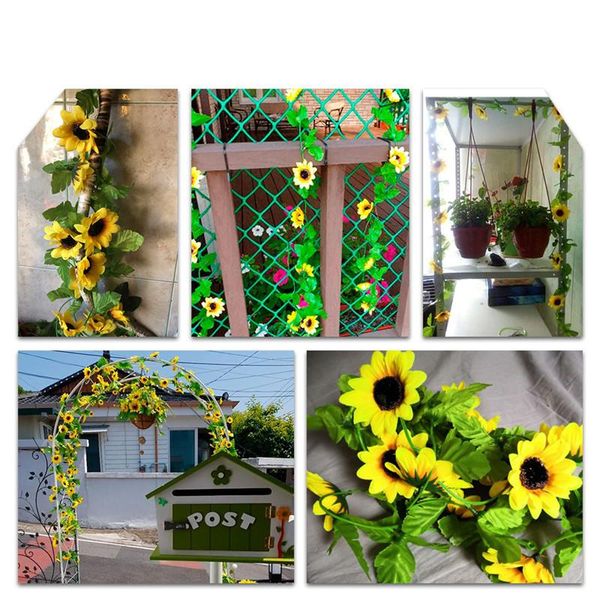 decorative flowers & wreaths 3pcs artificial sunflower garland flower vine for diy floral decor vivid fake leaf wedding home party
decorative flowers & wreaths 3pcs artificial sunflower garland flower vine for diy floral decor vivid fake leaf wedding home party