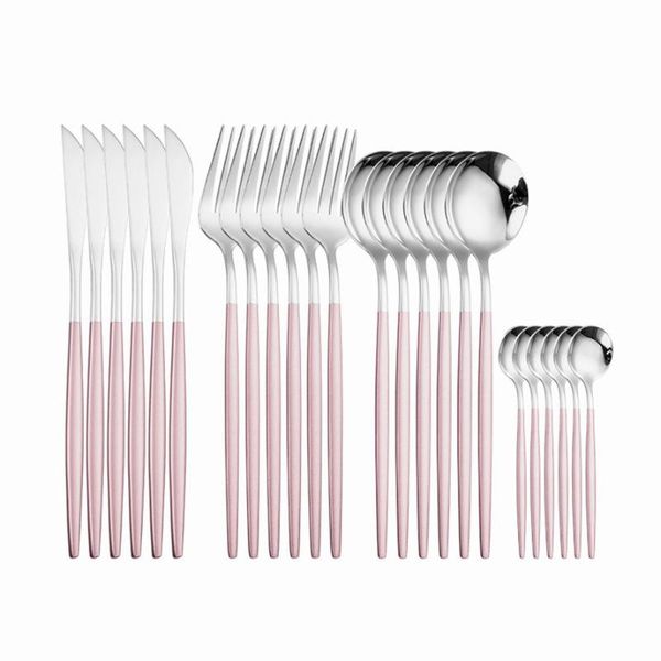 dinnerware sets cutlery set knives forks spoons 18/10 stainless steel pink silver dinner kitchen tableware silverware
dinnerware sets cutlery set knives forks spoons 18/10 stainless steel pink silver dinner kitchen tableware silverware