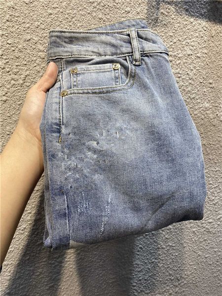 luxury jeans designer mens bleached trousers size 28-38 casual midweight summer thin pants plaid regular pant latest listin fashion slim-leg, Blue
luxury jeans designer mens bleached trousers size 28-38 casual midweight summer thin pants plaid regular pant latest listin fashion slim-leg, Blue