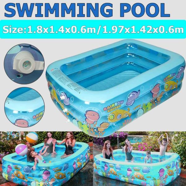pool & accessories 197cm 3-layer inflatable swimming water bathing tub electric air pump wear-resistant thickened pools children's gift
pool & accessories 197cm 3-layer inflatable swimming water bathing tub electric air pump wear-resistant thickened pools children's gift