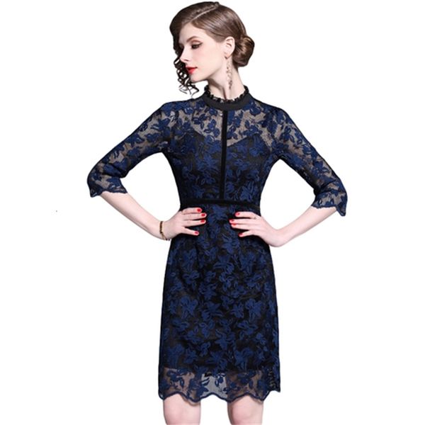 casual dresses elegant patchwork lace party women office slim embroidery summer evening vestidos 8i9w, Black;gray
casual dresses elegant patchwork lace party women office slim embroidery summer evening vestidos 8i9w, Black;gray