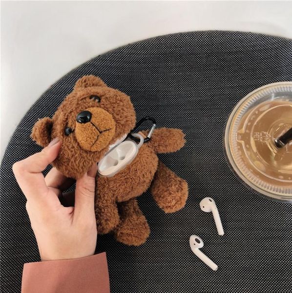 cartoon plush teddy bear protector for airpods 1/2 3 pro plush bear protector wireless bluetooth headset storage box
cartoon plush teddy bear protector for airpods 1/2 3 pro plush bear protector wireless bluetooth headset storage box