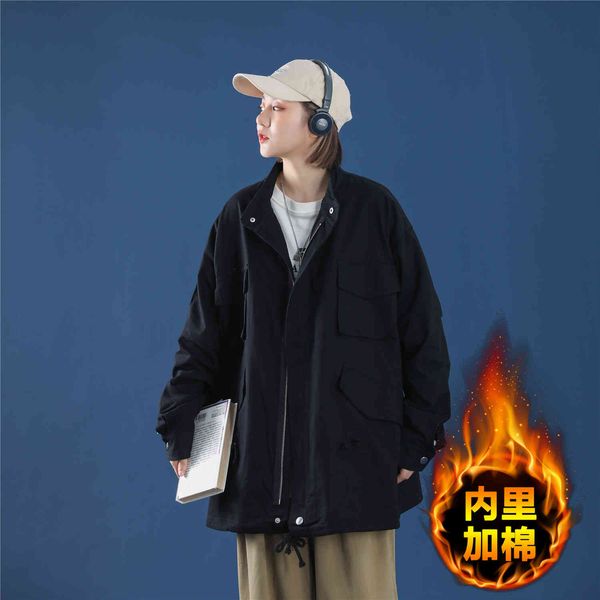 jackets winter women's jacket windbreaker female harajuku streetwear fashion loose long-sleeved thicken warm casual outerwear, Black;brown
jackets winter women's jacket windbreaker female harajuku streetwear fashion loose long-sleeved thicken warm casual outerwear, Black;brown