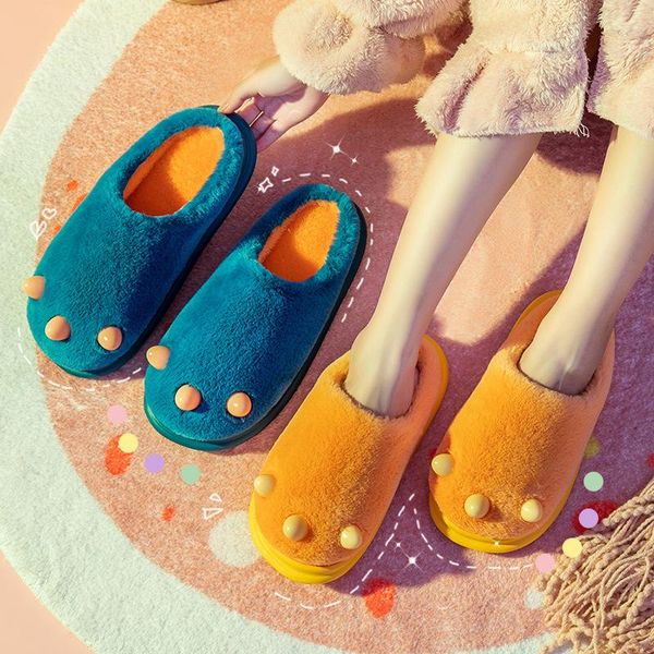 slippers high-heeled cotton shoes women's winter style lovers thick-soled cute cartoon indoor plush men's autumn and, Black
slippers high-heeled cotton shoes women's winter style lovers thick-soled cute cartoon indoor plush men's autumn and, Black