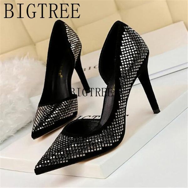 dress shoes wonen pumps fashion office sequined cloth pointed toe thin heels 9.5cm 2021 delicate sweet wedding high heel shoe, Black
dress shoes wonen pumps fashion office sequined cloth pointed toe thin heels 9.5cm 2021 delicate sweet wedding high heel shoe, Black