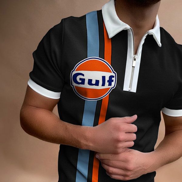 outstanding pattern men's zipper polo shirt comfortable breathable fashionable cool daily travel work party, White;black
outstanding pattern men's zipper polo shirt comfortable breathable fashionable cool daily travel work party, White;black