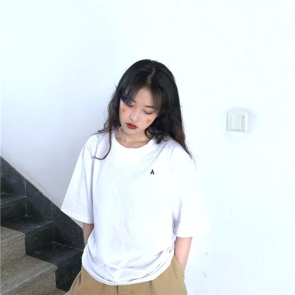 women's t-shirt short sleeve harajuku cotton shirts casual a letter round neck vintage t for women tee shirt, White
women's t-shirt short sleeve harajuku cotton shirts casual a letter round neck vintage t for women tee shirt, White