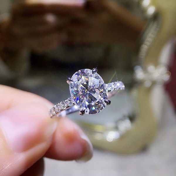 luxury white gold ring excellent oval cut moissanite 1ct 2ct 3ct anniversary gift engagement cluster rings, Golden;silver
luxury white gold ring excellent oval cut moissanite 1ct 2ct 3ct anniversary gift engagement cluster rings, Golden;silver