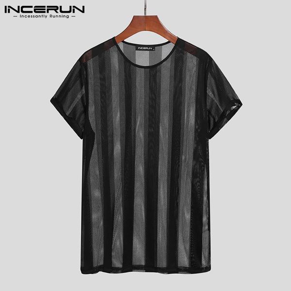 men's t-shirts men t shirt mesh see through striped o neck short sleeve tee streetwear 2021 breathable casual camisetas 5xl inceru, White;black
men's t-shirts men t shirt mesh see through striped o neck short sleeve tee streetwear 2021 breathable casual camisetas 5xl inceru, White;black