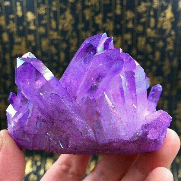 decorative objects & figurines rare beautiful purple aura quartz crystal cluster
decorative objects & figurines rare beautiful purple aura quartz crystal cluster