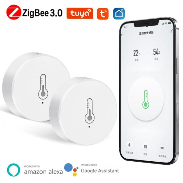 smart home control tuya zigbee temperature and humidity sensor battery powered security with alexa google
smart home control tuya zigbee temperature and humidity sensor battery powered security with alexa google