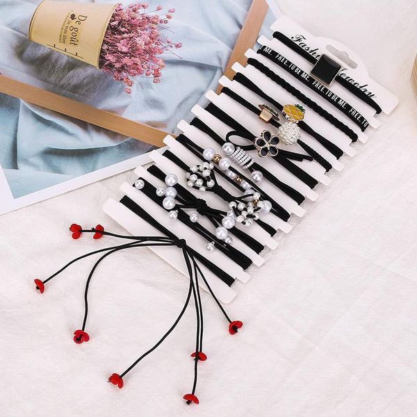 pieces/12 pieces set pearl hair tie elastic band made of rubber bands bows 2021 korean accessories girls1
pieces/12 pieces set pearl hair tie elastic band made of rubber bands bows 2021 korean accessories girls1