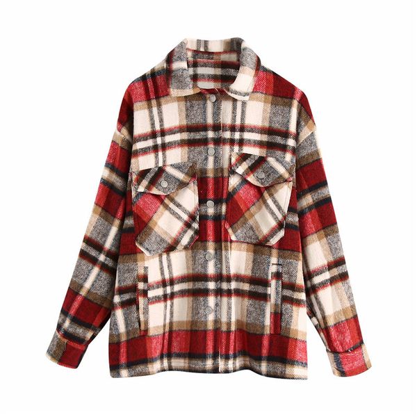 evfer women vintage winter za thick plaid oversize jackets streetwear ladies stylish long sleeve loose woolen outwear coats 210421, Black;brown
evfer women vintage winter za thick plaid oversize jackets streetwear ladies stylish long sleeve loose woolen outwear coats 210421, Black;brown