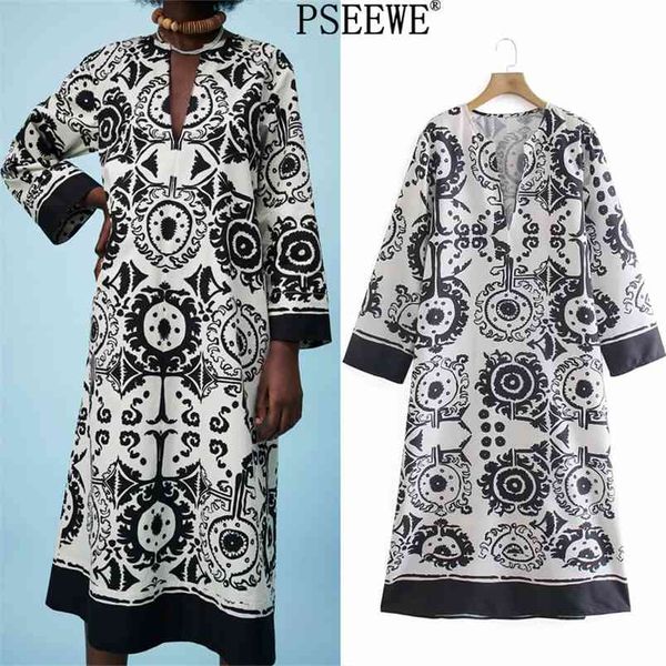 dress women black white print woman long summer vintage midi sleeve es goth loose casual es 210519, Black;gray
dress women black white print woman long summer vintage midi sleeve es goth loose casual es 210519, Black;gray