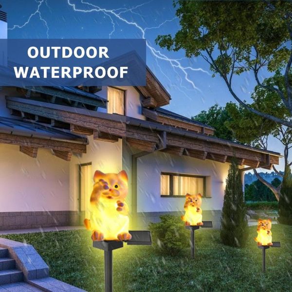 lawn lamps kitten shape night lights led garden solar waterproof home creative solar-powered lamp
lawn lamps kitten shape night lights led garden solar waterproof home creative solar-powered lamp