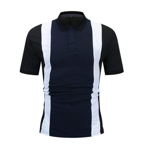 men's polos summer short sleeve striped casual shirt men patchwork 100% cotton slim smart business social shirts clothing y8rq, White;black
men's polos summer short sleeve striped casual shirt men patchwork 100% cotton slim smart business social shirts clothing y8rq, White;black