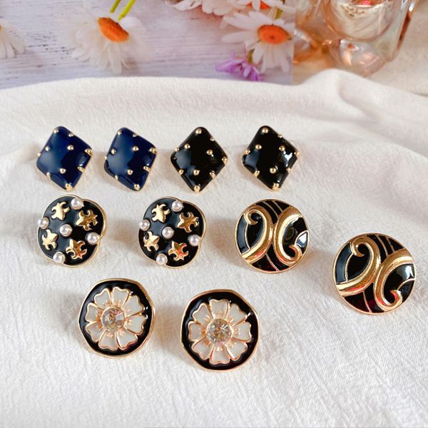 fashion enameled 925 silver post stud earring elegant women jewelry earrings, Golden;silver
fashion enameled 925 silver post stud earring elegant women jewelry earrings, Golden;silver