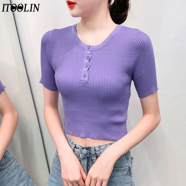ly summer knitted solid loose slim fit short sleeve shirts casual o-neck blouses cropped female 2021 women's &, White
ly summer knitted solid loose slim fit short sleeve shirts casual o-neck blouses cropped female 2021 women's &, White