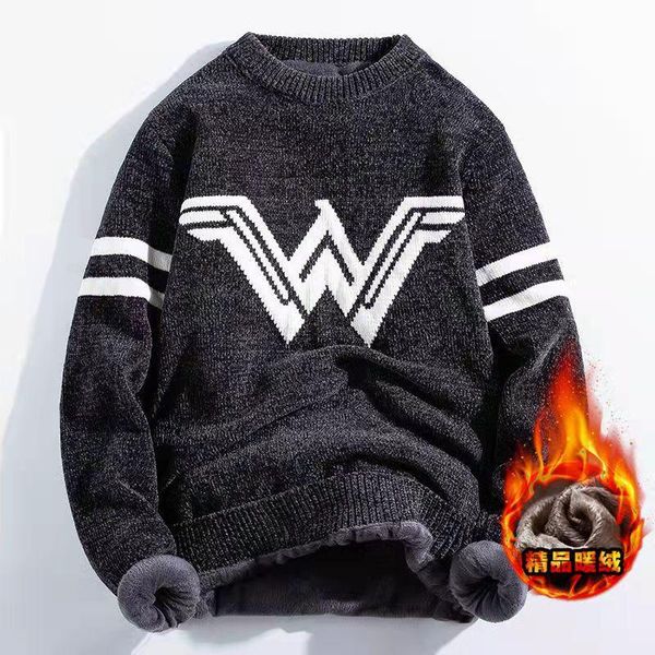men's sweaters hip-hop streetwear harajuku sweater retro anime knitted 2021 autumn and winter plus velvet padded pullover, White;black
men's sweaters hip-hop streetwear harajuku sweater retro anime knitted 2021 autumn and winter plus velvet padded pullover, White;black