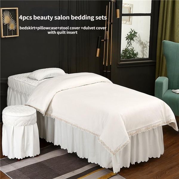 bedding sets 4pcs/set beauty salon set crystal velvet lace edged massage spa bed sheets bedskirt stoolcover pillowcse dulvet cover
bedding sets 4pcs/set beauty salon set crystal velvet lace edged massage spa bed sheets bedskirt stoolcover pillowcse dulvet cover