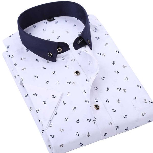aoliwen brand fashion men's printed short-sleeved shirt light breathable slim summer comfortable casual 210809, White;black
aoliwen brand fashion men's printed short-sleeved shirt light breathable slim summer comfortable casual 210809, White;black